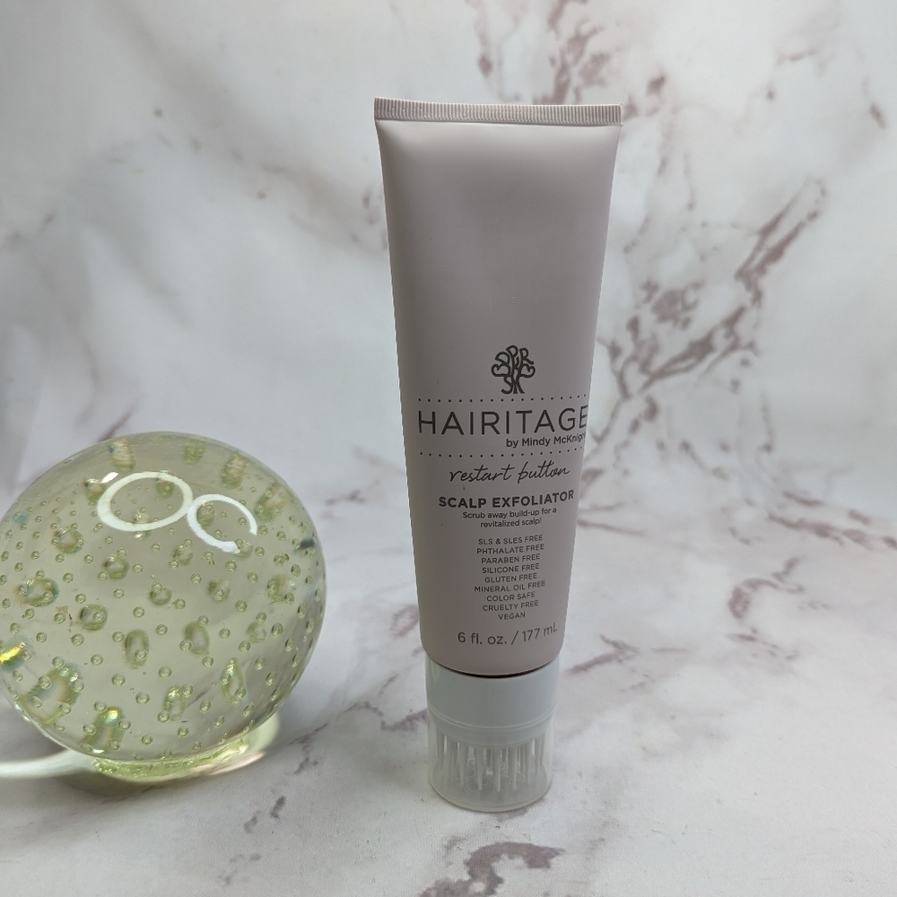 Hairitage Restart Button Scalp Exfoliator 6 Oz 177 mL Pink